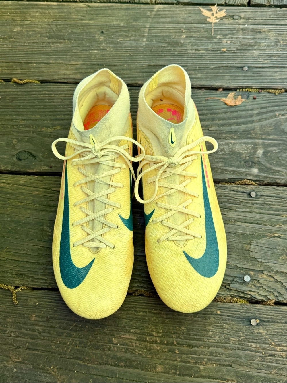 Nike Yellow Mecurial Soccer Cleats